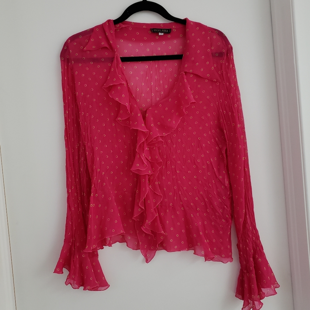 100% silk blouse